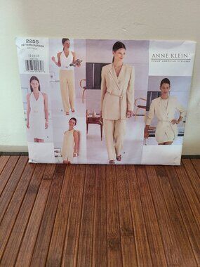 Vintage 90s Vogue Pattern 2255 Anne Klein PETITE Jacket/Skirt/Pants/Top/Dress